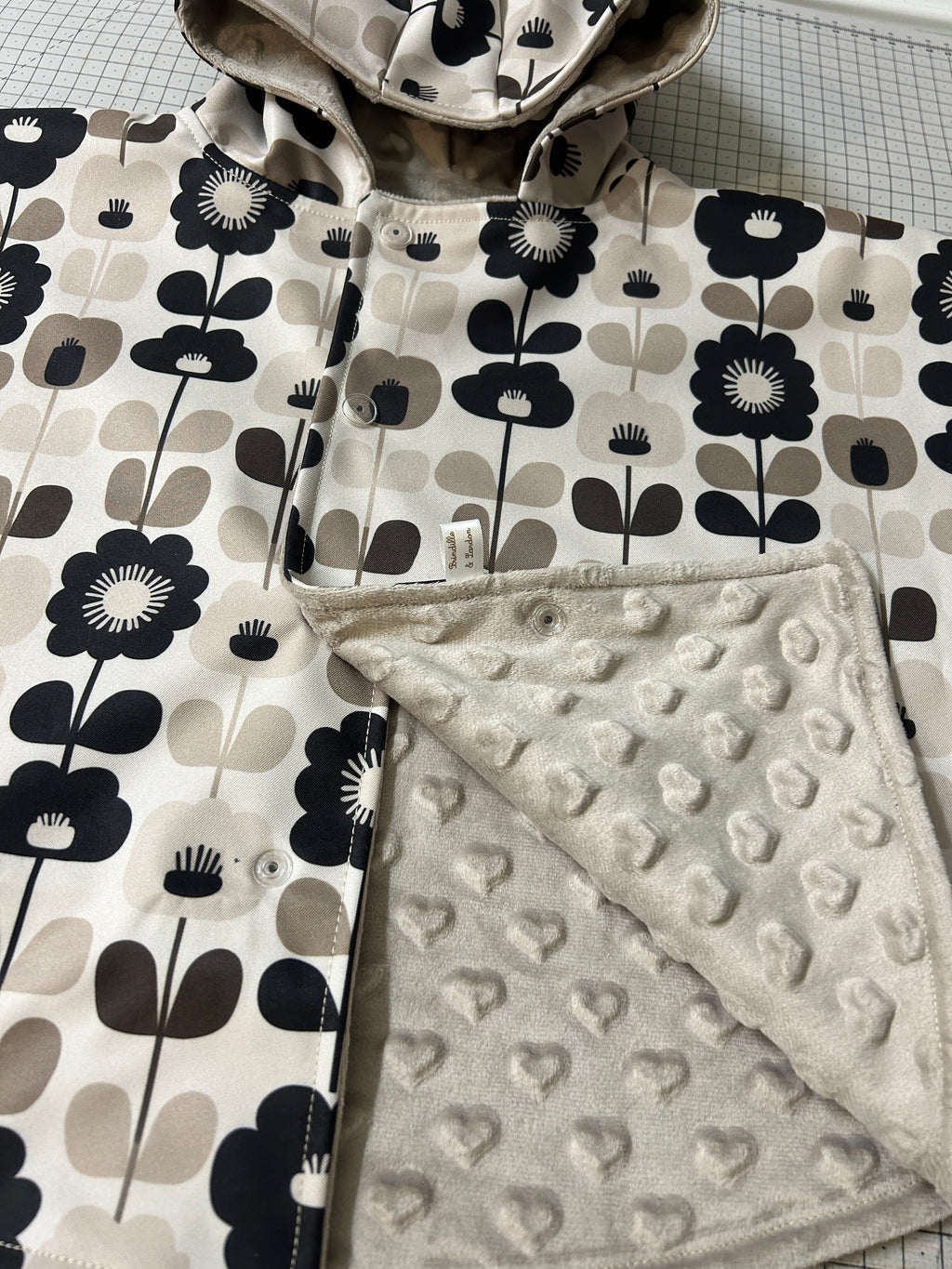 Poncho évolutif en Softshell - 6 mois à 2 ans -