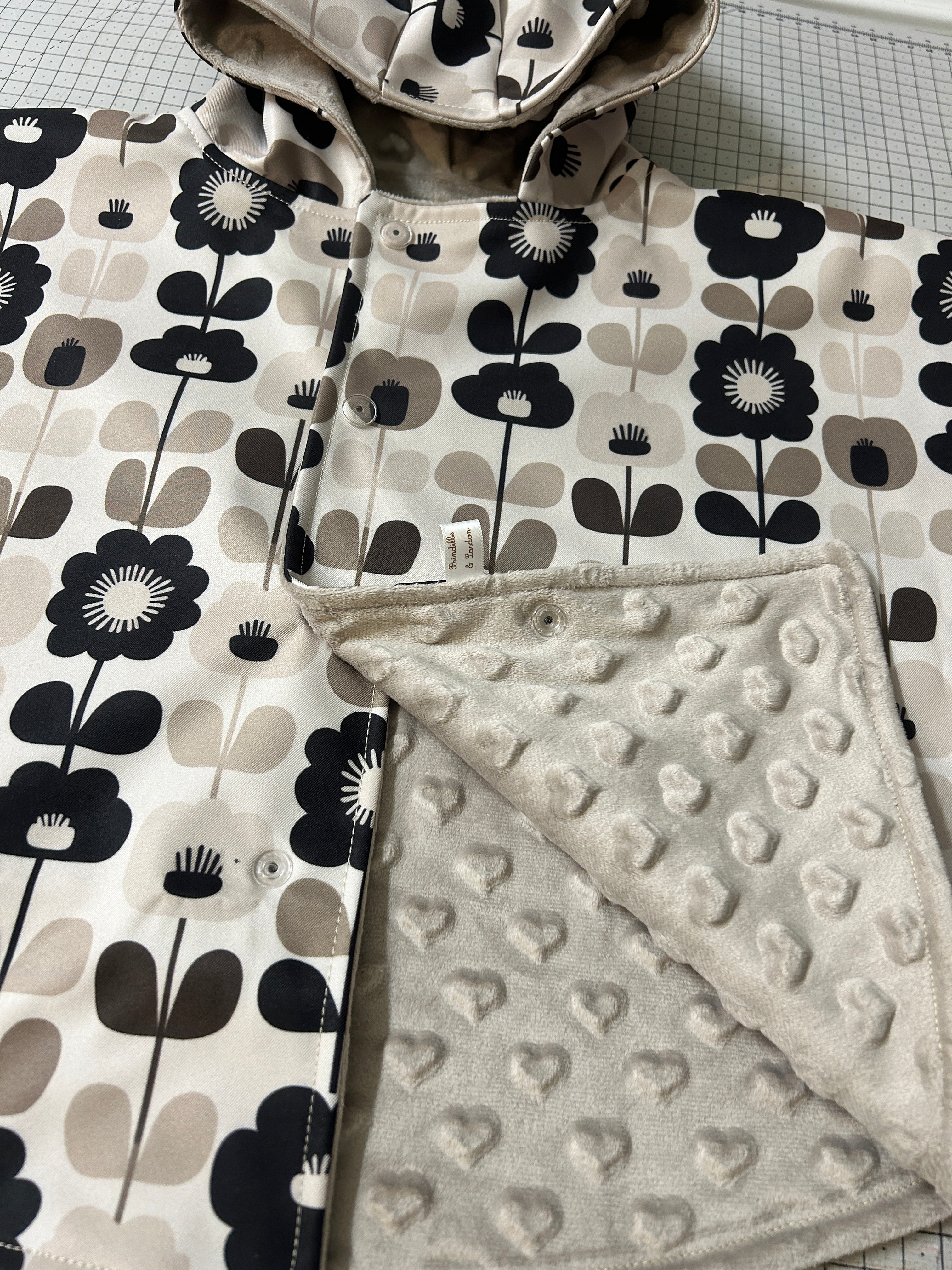 Poncho évolutif en Softshell - 6 mois à 2 ans -