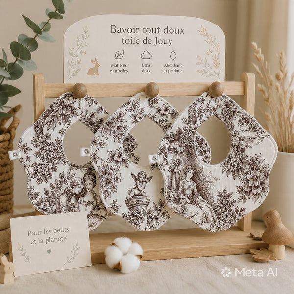 Lot de 3 bavoirs "Jouy"