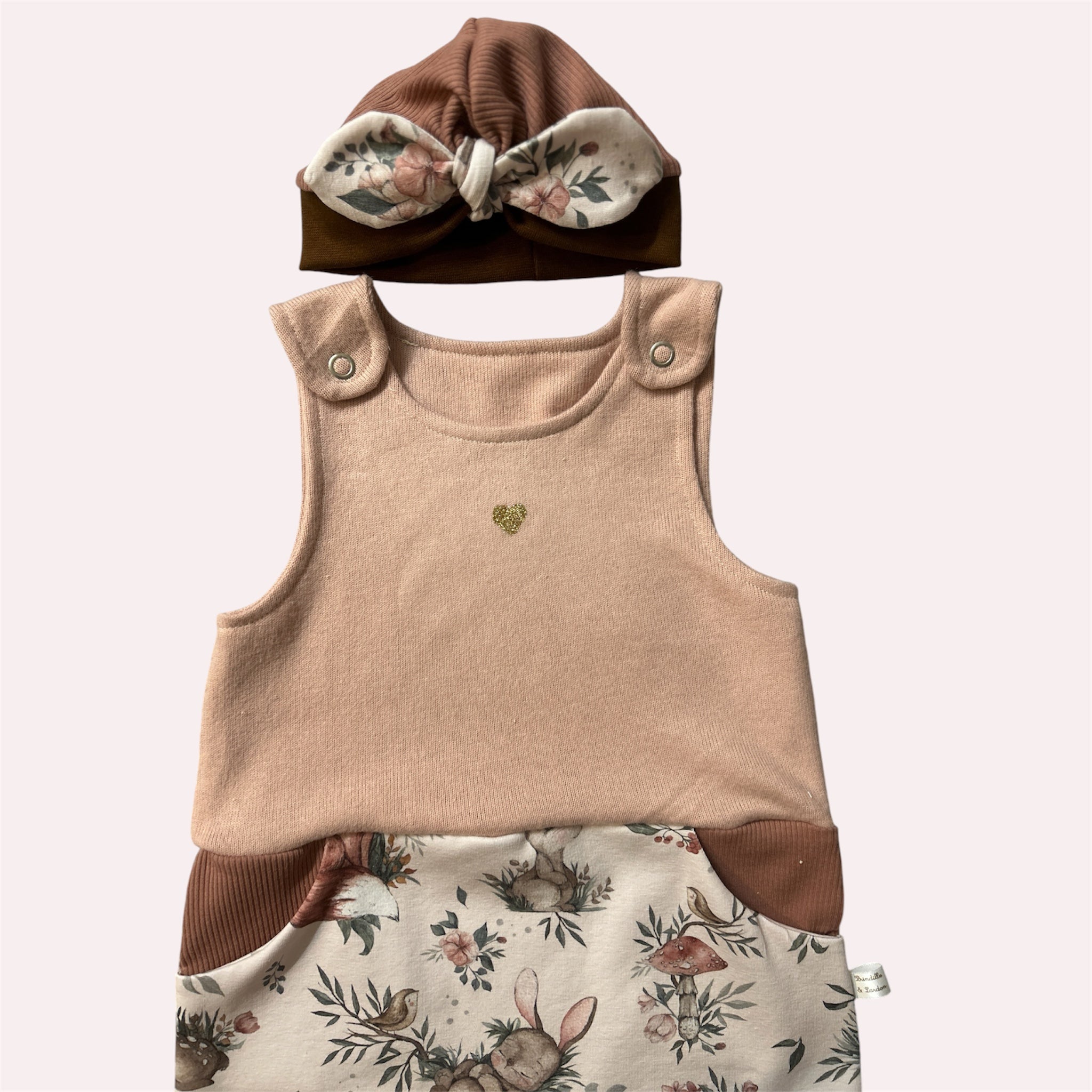 Combinaison évolutive + bonnet assorti - taille 1m