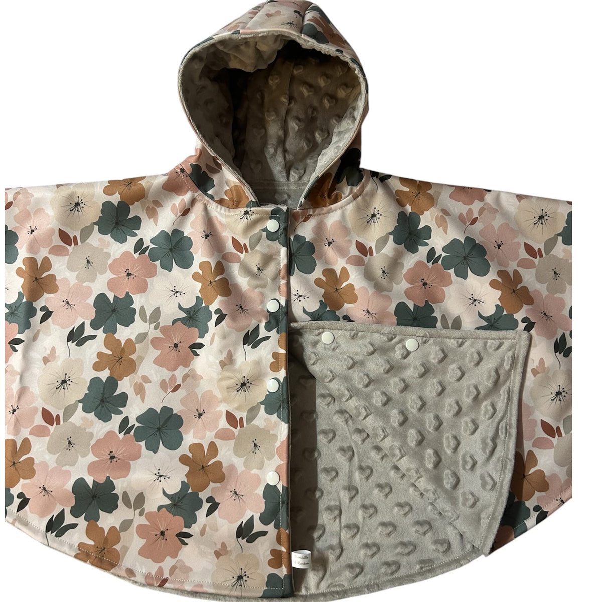 Poncho évolutif en Softshell – De 6 mois à 2 ans