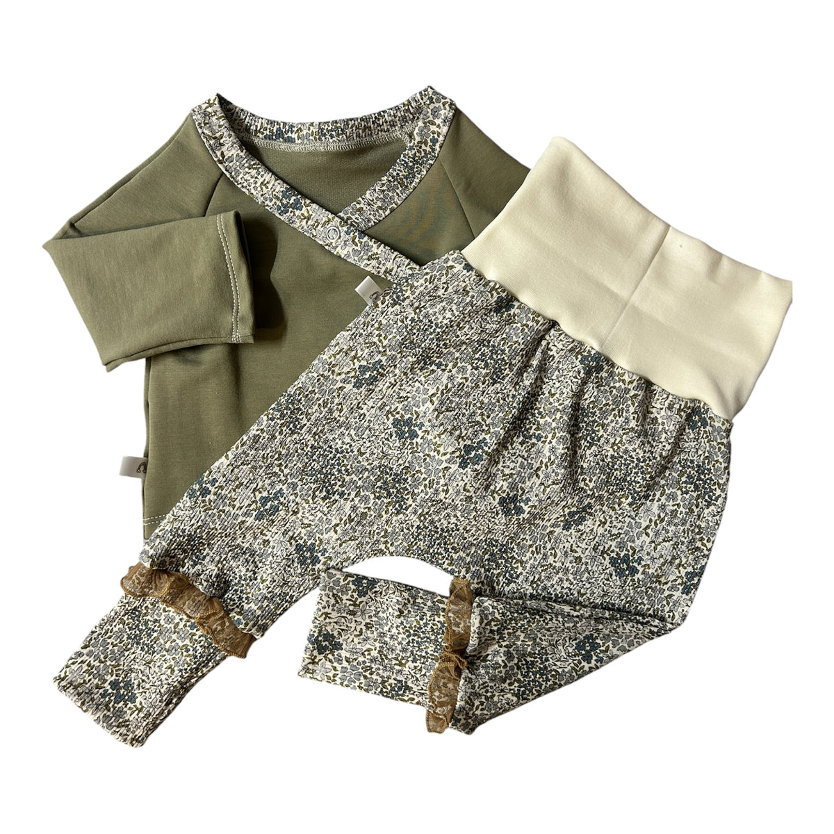 Ensemble 6m, veste croisée et sarouel évolutif