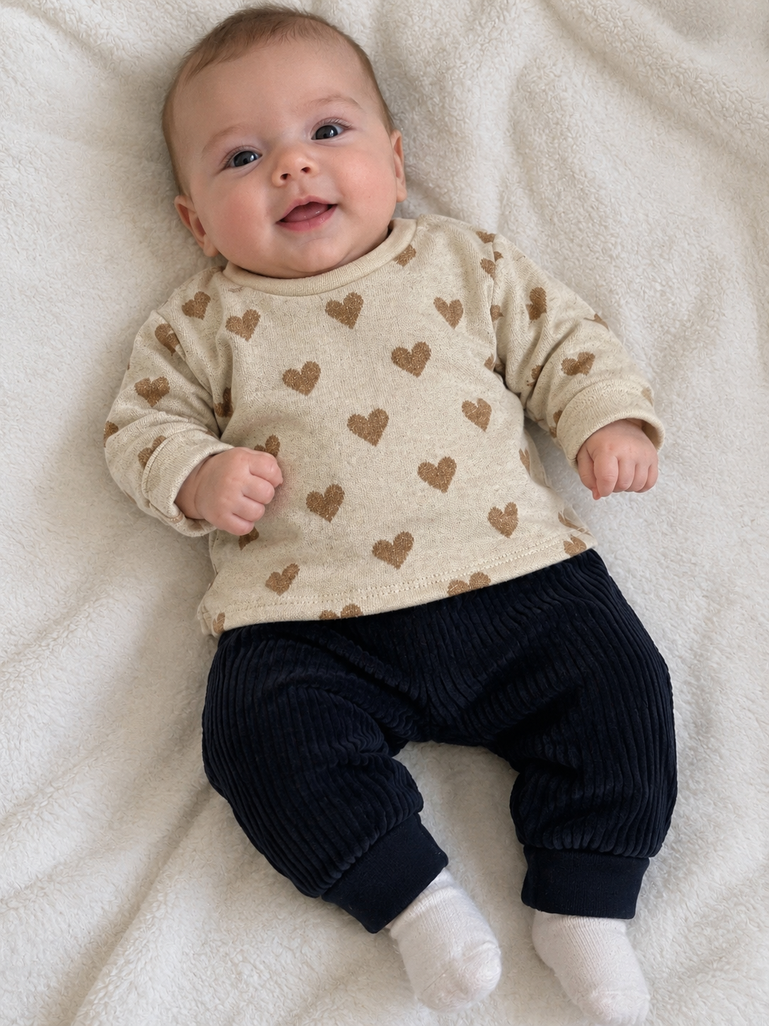 Ensemble évolutif pull + sarouel velours