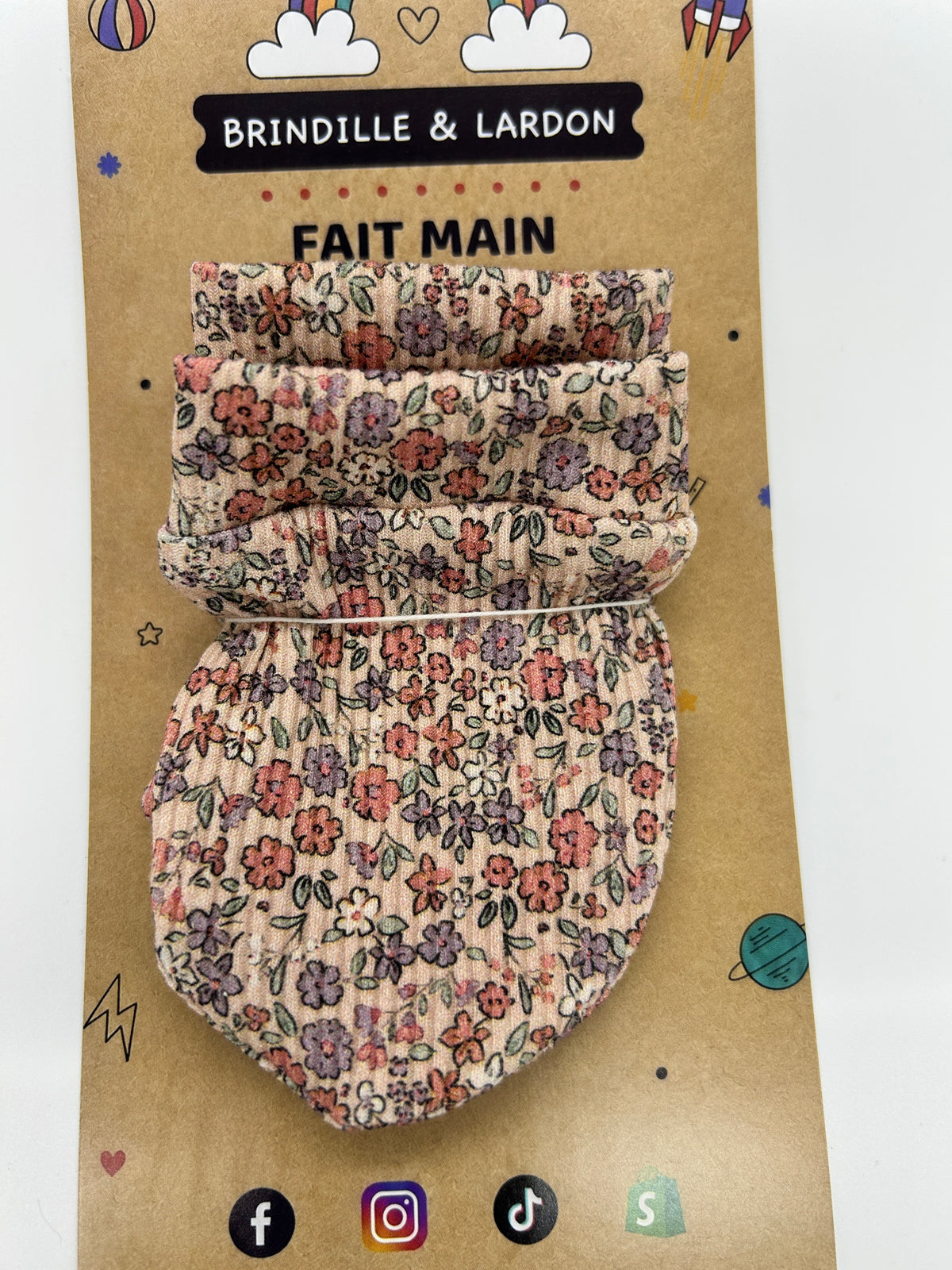 Moufles de naissance   anti-griffure